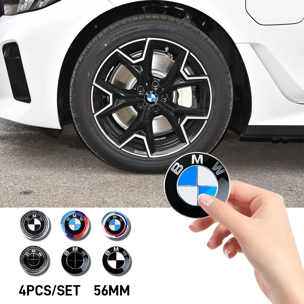 4PCS 56mm/68mm Car Styling Hubcaps Wheel Center Covers Badge For BMW 1 3 5 7 Series M Performance E52 E53 E60 E61 E62 E70 E71