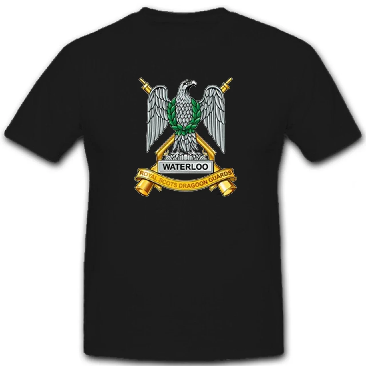 British Army Cavalry Regiment Waterloo Royal Scots Dragon Guards T Shirt New 100% Cotton Short Sleeve O-Neck Casual Mens T-shirt