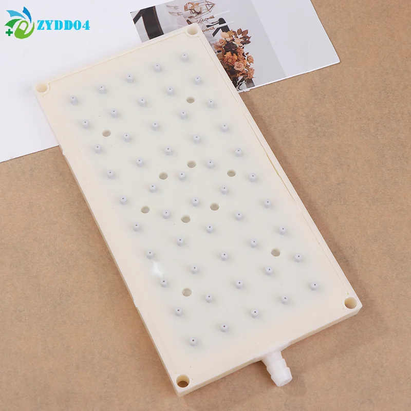 ●ABS 22X10.9cm Rectangular Shower 10mm Intubation Type Interface Shower Head 5 * 10 Hole Top Spray Shower Head Accessories
