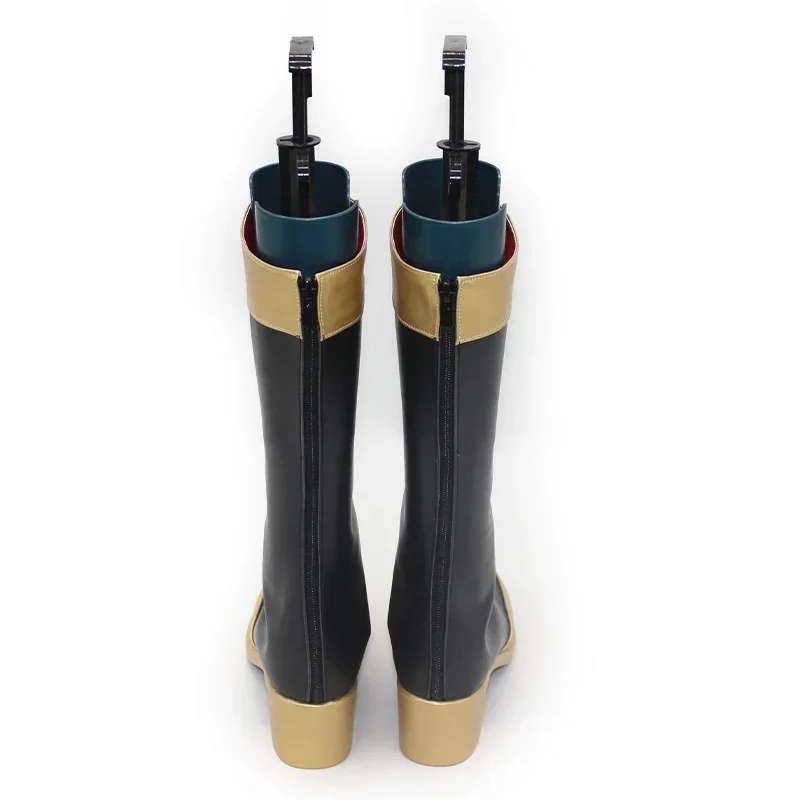 Buty do Cosplayu Honkai Star Rail Pom Pom, Skórzane PU, Botki Halloweenowe, Rekwizyty Cosplay, Szyte na Miarę