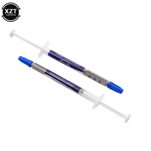 Imagen 1 del producto 100 unids/lote 1g grasa térmica gris plata pasta disipador de calor de silicona enfriador de CPU disipador de calor 10% plata incluida refrigeración compuesta