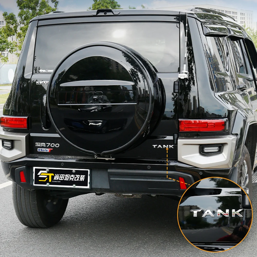 

For GWM Tank 700 Hi4-T Tailgate Sticker Car Exterior Special Modification Accessory TANK Car Sticker ABS Material