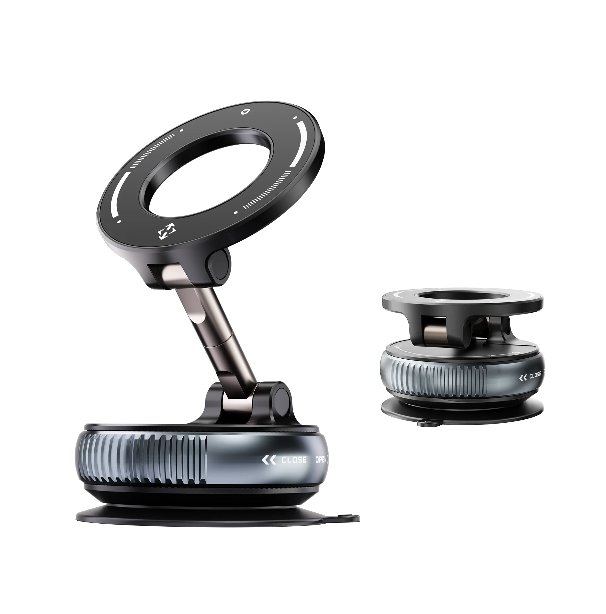 

2025 Magnetic Phone Holder Magsafe Compatible Vacuum Suction Cup 360° Rotation Car Truck Mount Universal Fit Portable Foldable