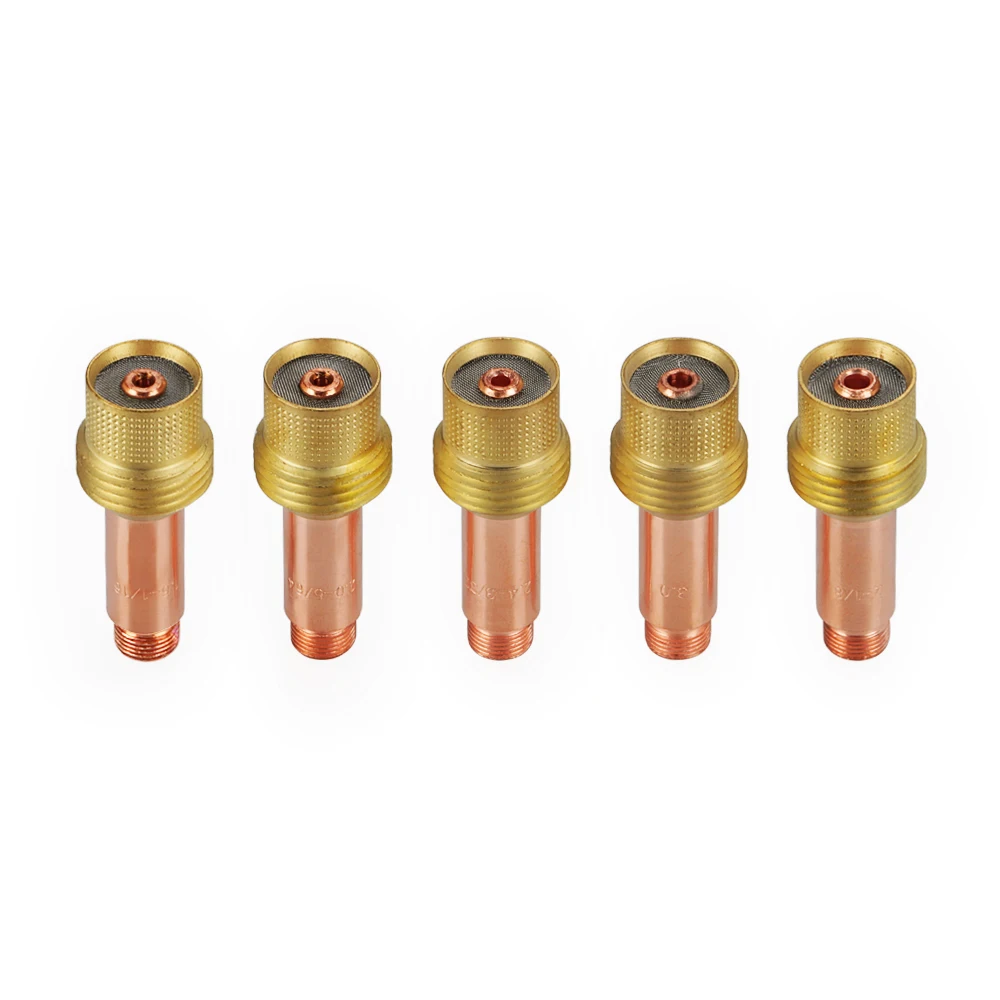 45V24 45V25 45V26 45V27 45V28 Corpo pinza per lente a gas medio TIG 1.0/1.6/2.4/3.2/4.0mm per kit torcia di saldatura TIG WP17 WP18 WP26