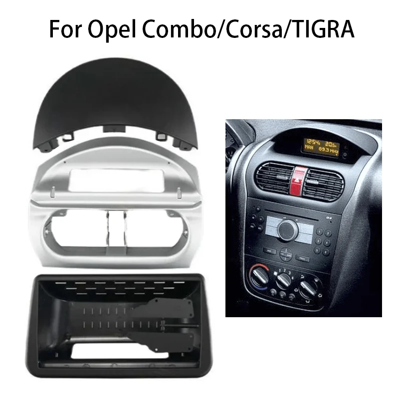 Car Stereo Radio Fascia Plate Panel For OPEL Agila Astra Combo Surround Installation Trim Fit Frame Kit Cable Canbus Adapter