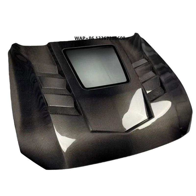 

Carbon Fiber Hood Transparent Style Multi-hole Radiator Engine Hood