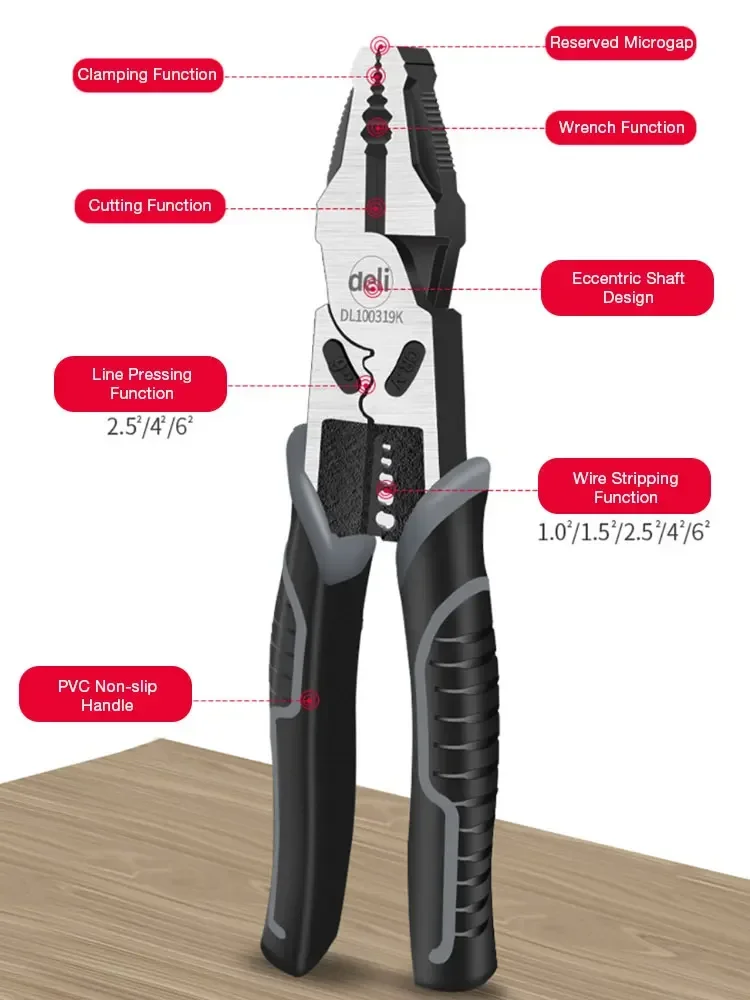 Universal Wire Cutter Crimping Pliers Diagonal Electrician Pliers Needle Nose Pliers Multifunctional Hardware Tools