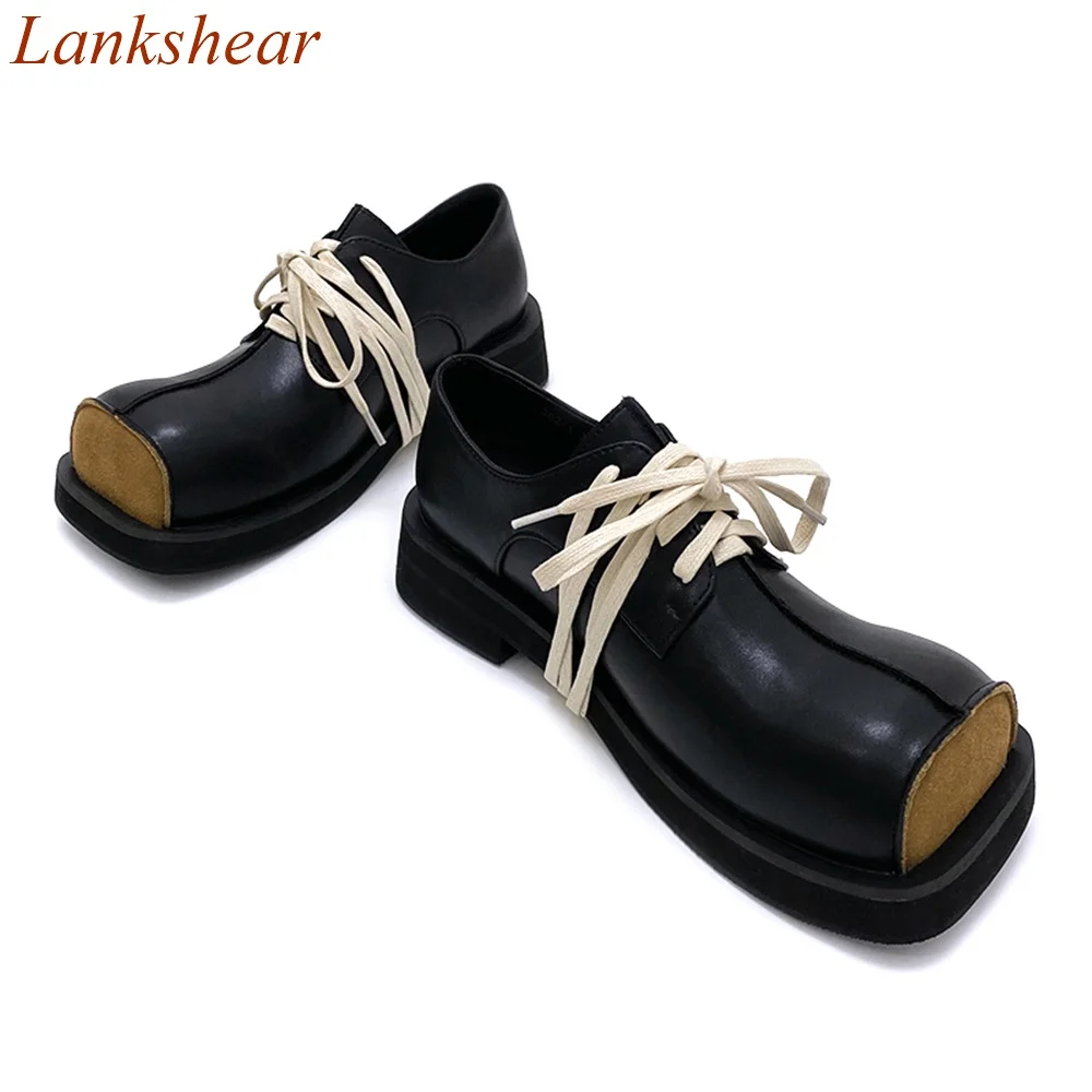 

Square Toe Cross Tied Women Shoes Flat Sole Fashion Solid Cover Heel Sexy Party Shallow Lace Up Women Shoes 2024 New Arrivals