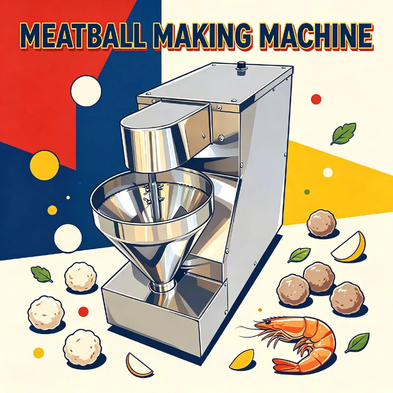 Electric Meatball Forming Machine Commercial Automatic Meatball Making Machine For Vegetable Lamb Beef Squid Balls