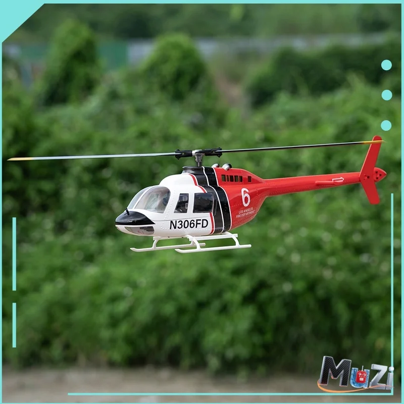 FlyWing Bell-206 Simulative Remote Control Model Airplane Rc Helicopter H1 Classic Gps Self-stabilizing Homecreage Adult Boy Toy