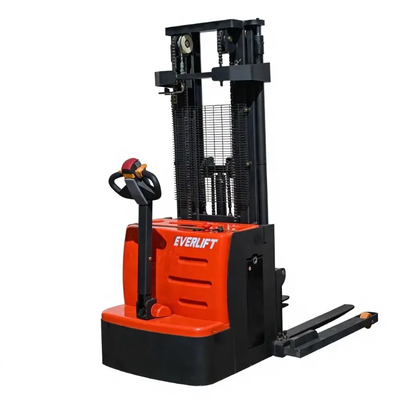 4.5m Triplex Mast Electric Pallet Stacker Container Forklift Stacker Warehouse Material Handling Lifting Equipment