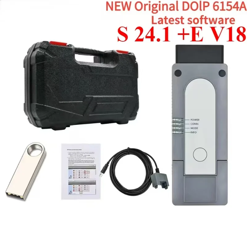 

Полностью оригинальное программное обеспечение E-18, 1:1, 6154A, сканер Obd2 WIFI 6154 DOIP V24.1 для сканера VaG UDS CAN FD, крышка, все функции модели