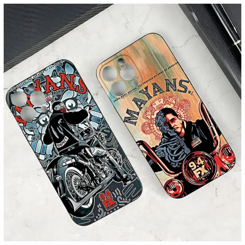 TV Series Mayans M.C Phone Case For Iphone 14 12 11 13 Pro Max Mini X XR XS 7 8 Max SE 2020 Soft Phone Covers