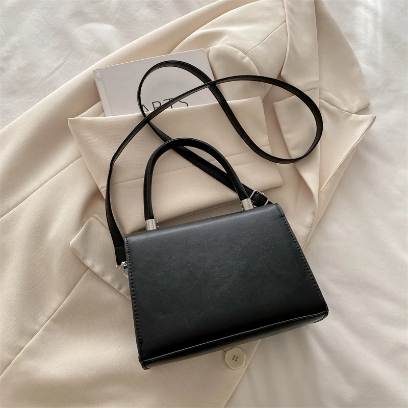 Designer Nieten Umhängetasche mit kurzem Griff Handtasche Mode Mini kleine Handytasche Geldbörse solide Pu-Leder Damen Umhängetaschen – Detail 5