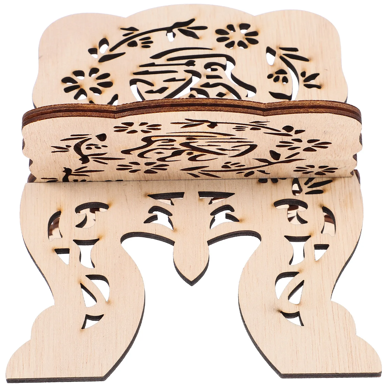 Home Office With Library - Supporto per Lettura in Legno Finemente