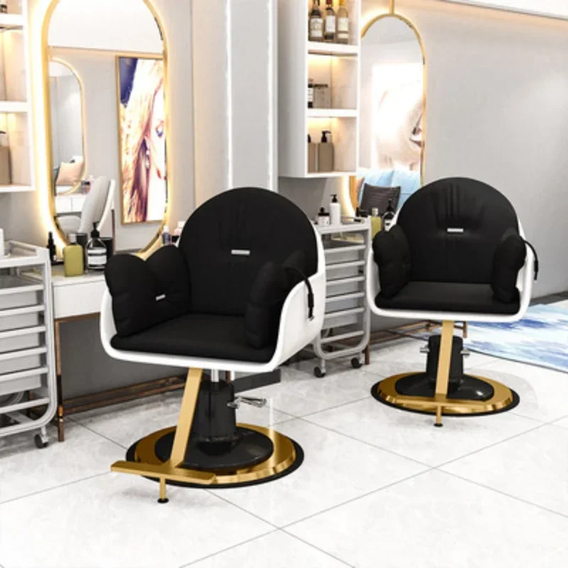 

Barbing Salon Chairs Ergonomic Chair Saloon Beauty Washing Luxury Makeup Tilted Barber Barbershop Hydraulic Barber shop