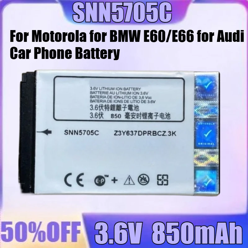 

New SNN5705C 3.6V 850mAh High Quality Battery for Motorola for BMW E60/E66 for Audi Car Phone Battery SNN5705C 850mAh