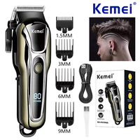 Kemei KM-PG1990A Rechargeable Hair Clipper Professional Cordless Electric Hair Trimmer Men's Hair Cutting Machine Barber