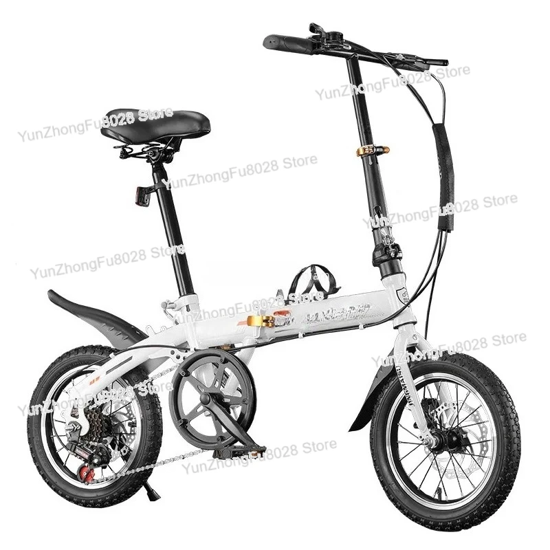 

Lightweight Carrying Bike Mini Folding Bike Adult Small Wheel Variable Speed Disc Brake Children Student Bike Ultra