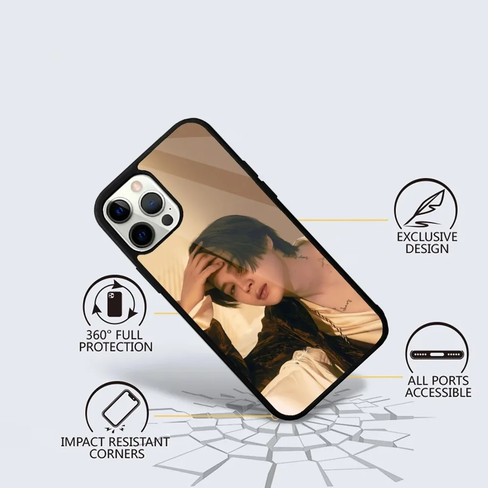 Singer J-JIMINS-S Phone Case For iPhone 16,15,14,13,12,11,Plus,Pro,Max Mini Magsafe Magnetic Wireless Charging