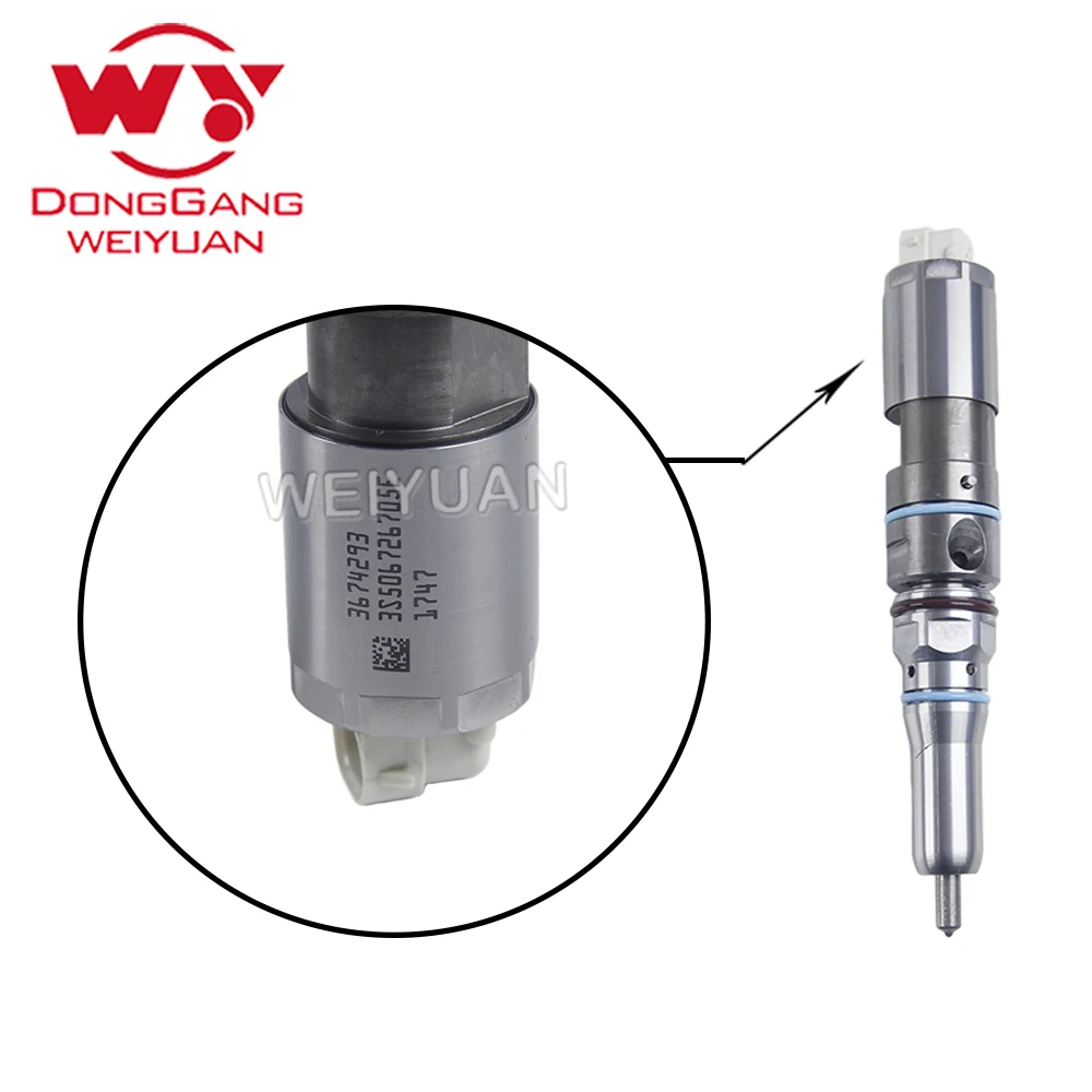 

2 шт., 367-4293, 456-3493, топливная форсунка, инжектор в сборе, для Caterpillar C9.3, часть системы впрыска дизельного топлива