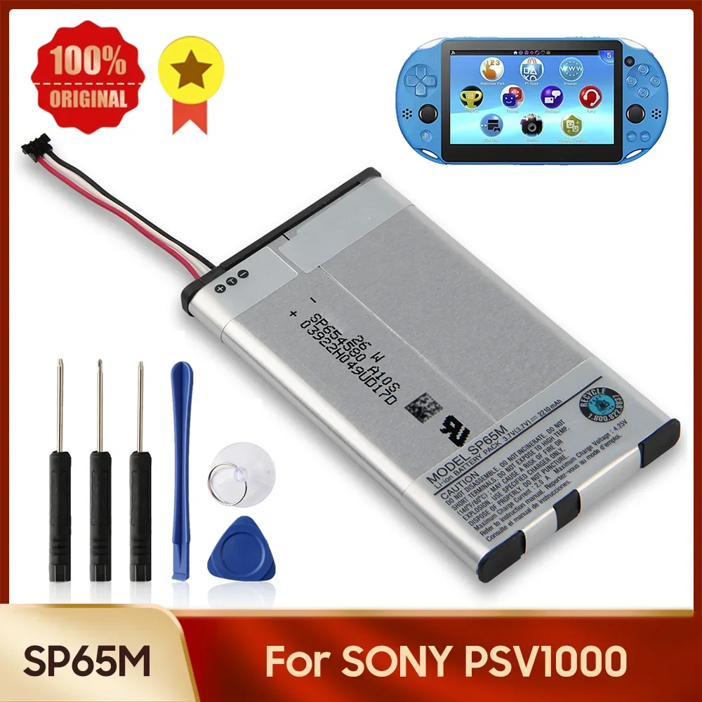

Replacement Battery SP65M For SONY PSV1000 PSVITA PSV VITA 1000 psv1000 PCH-1101 PCH-1001 2210mAh With Tools