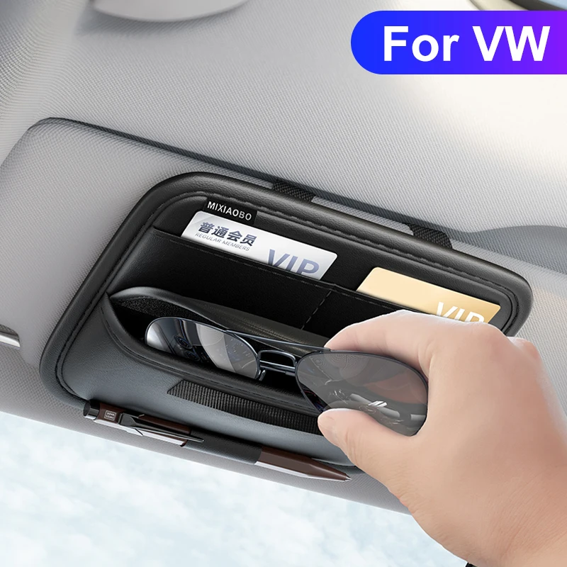 For 2003-2026 VW Magotan Phaeton Sagitar CC T-ROC Bora Golf Touareg Jetta Lavida B5 B6 ID 3 4 5 Visor Glasses Box Accessories