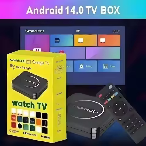 Q3 Android 14 8K HD Smart TV Box 2GB 16GB Support 2.4G WiFi Media Player HDR10 Google Assistant Media Player Set Top Box IPTV