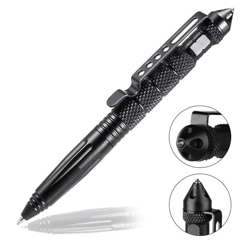 Military Tactical Pen Professional Self Defense Pen Emergency Glass Breaker Pen Window Breaker Outdoor Survival Self Rescue Tool