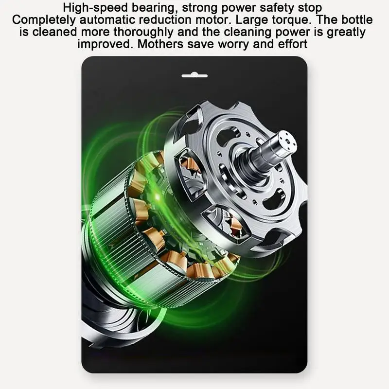 電気ボトルクリーナーブラシストロークリーナーブラシ電気防水充電式カップクリーニングツールポンプ部品ティーポット