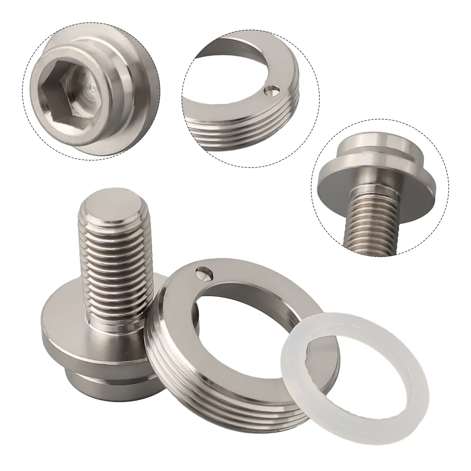 Durable High Quality Bottom Bracket Screw Bolt M8*15 No Rust Practical Replacement Titanium Alloy With Dust Cover