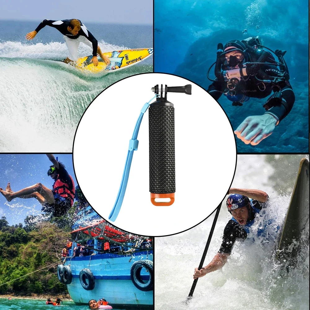 Poignée flottante pour caméra d'action Gopro, accessoires flottants, support de poignée, adapté pour 12, 11, 9, 8, 7, 5, Xiaomi Yi, 4K, Sjcam, DJI, Osmo