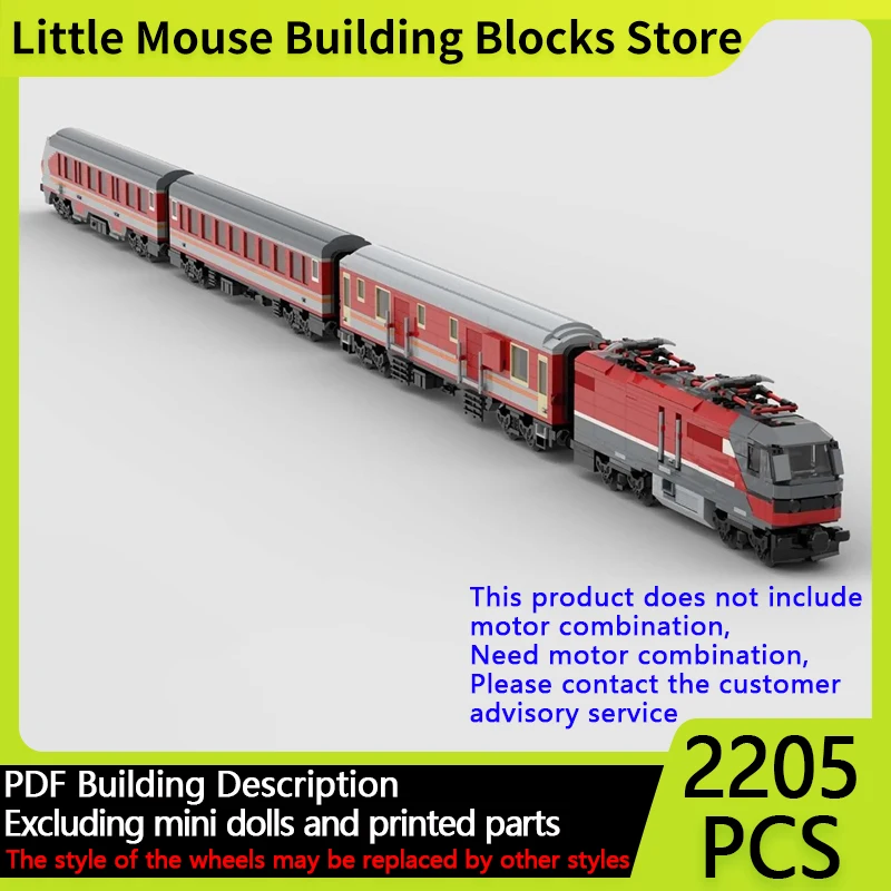 

City Car Model MOC Building Bricks Italian Old Regional Train Modular Technology Gifts Holiday Assemble Children Toys Suit