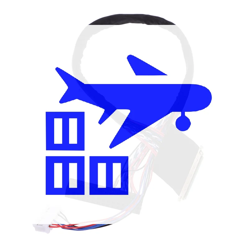 

1 шт., 40-контактный, 1-канальный, 6-битный светодиодный кабель для ЖК-экрана LVDS для дисплея