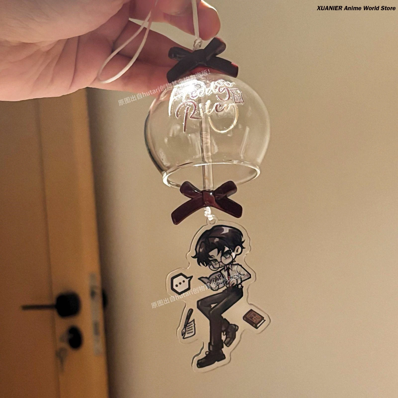 Anime Identity Ⅴ The Dream Witch Freddy Riley Luchino Diruse DIY Transparent Glass Wind Chime Acrylic Keychain Game Pendant