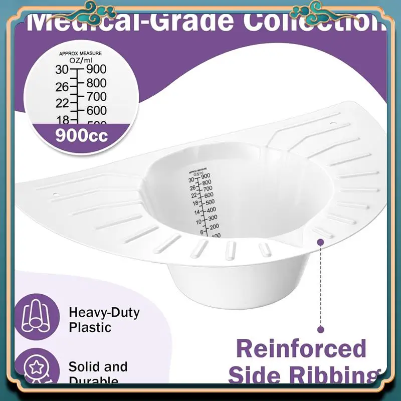 (Новинка)-10 шт. шляпа для сбора мочи для набора образцов туалетного стула, туалетные шапки, сборщик мочи, 30 унций/900 куб.см