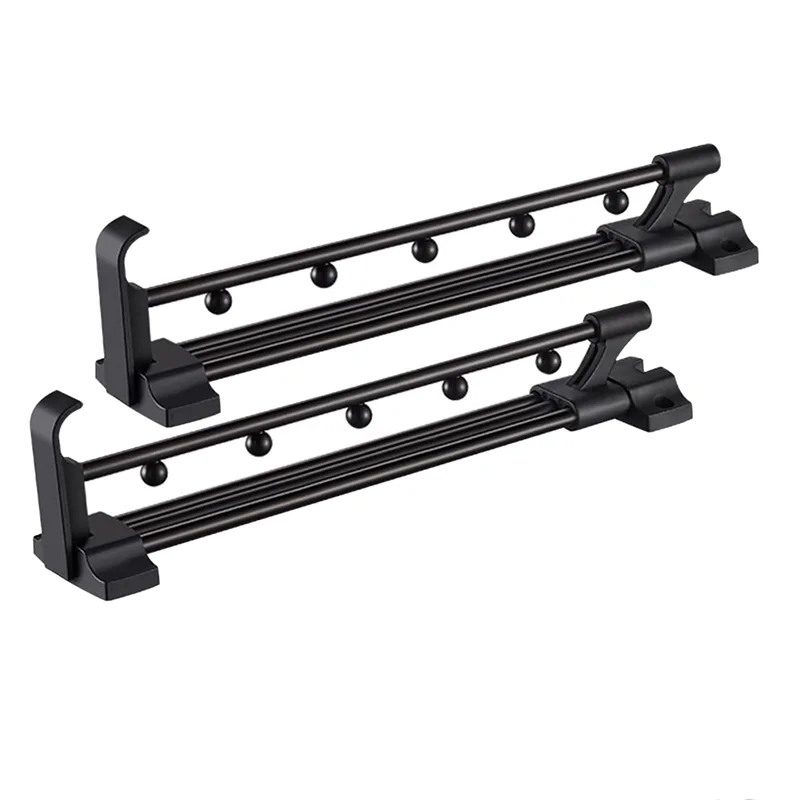 

Pack Of 2 Extendable Clothes Rail Clothes Pole For Pull-Out Clothes Hanger Extendible For Wardrobe-AT35