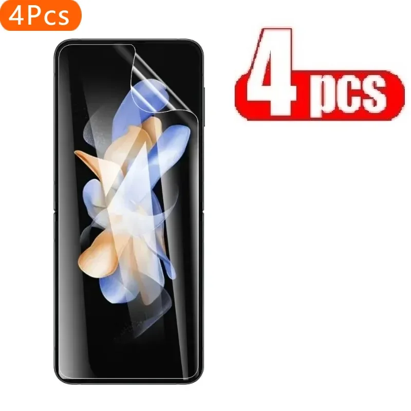 

4Pcs Inside Hydrogel Film For Samsung Galaxy Z Flip3 ZFlip4 Protective For ZFlip 5 Screen Protector Not Glass