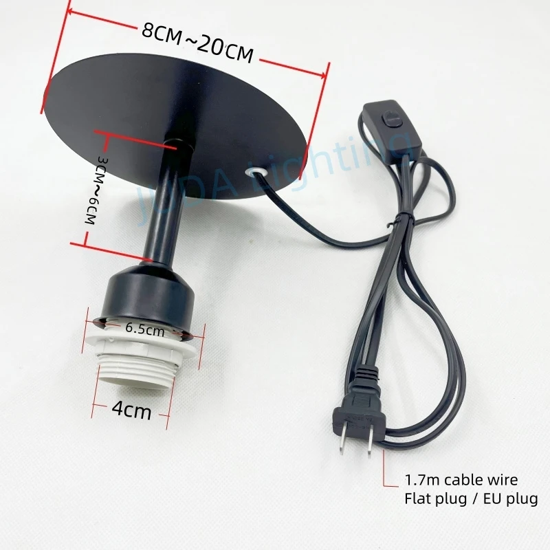 Lamp Modification Vase Table Light Modification Vase Table Lamp Modification DIY Desk Lamp with Cable Wire E27 Socket Lamp Base