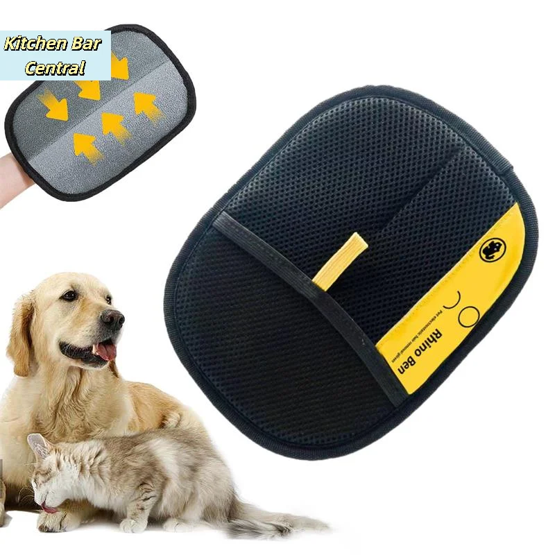 【Pet Hair Remover Electrostatic Gloves New Pet Hair Removal Glove For Cats & Dogs】