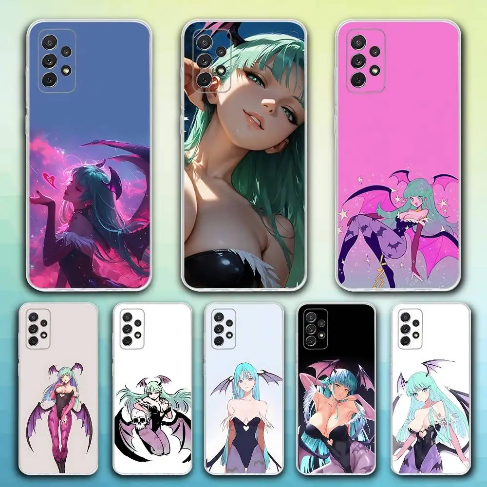 

D-Darkstalkers Game Phone Case For Samsung S30,23,21,22,20, FE lite,S10,9,8,7 PIus Note20ultra Soft Transparent