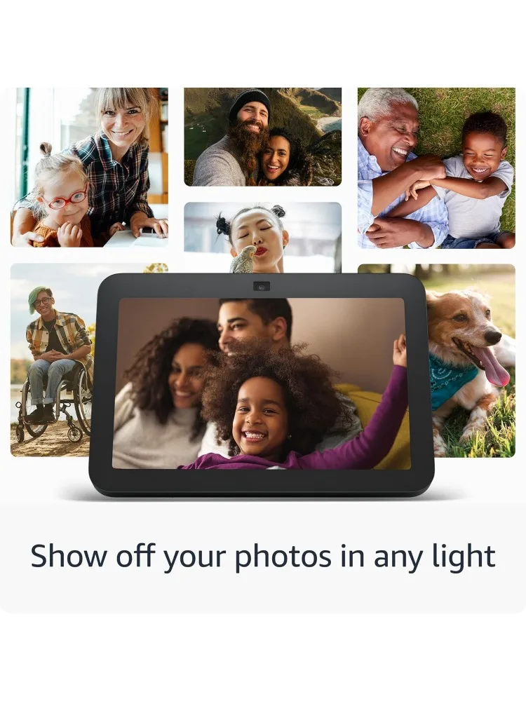 Amazon Echo Show 8 (newest model), With Spatial Audio, Smart Home Hub, and Alexa, Glacier White image 6