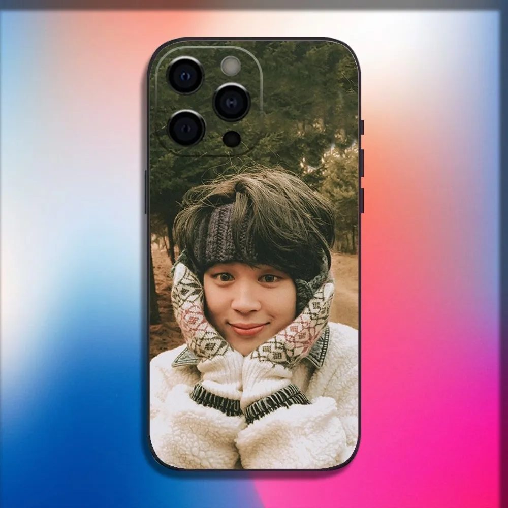 Singer J-JIMINS-S Phone Case For iPhone 16,15,14,13,12,11,Pro,X,XS,Max,XR,Plus,Mini Soft Black Cover