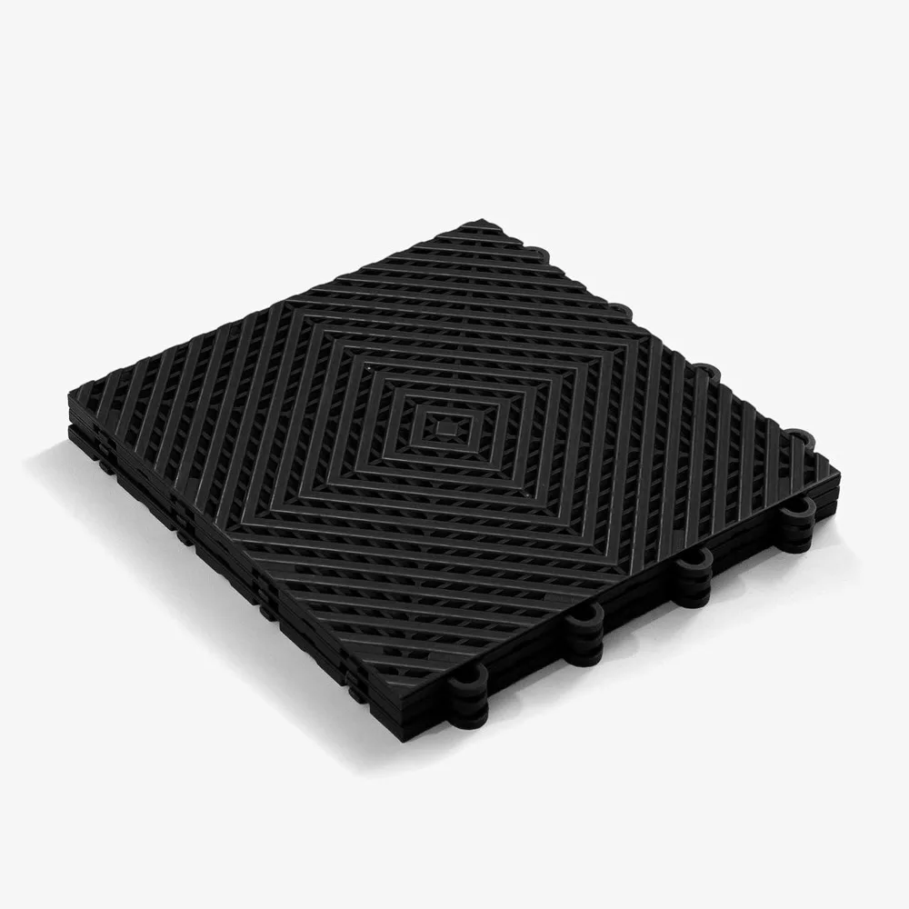 Non-Slip 12x12 Interlocking Plastic Garage Floor Tiles for Easy Organization and Safety