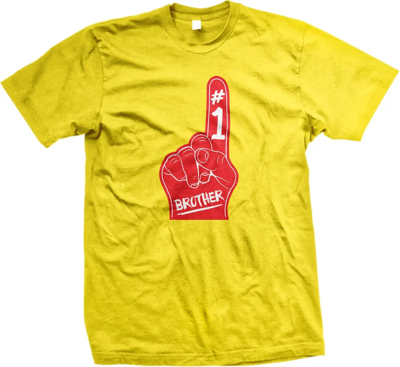 Number 1 Brother One Foam Finger Men's T shirt NOFO_00120