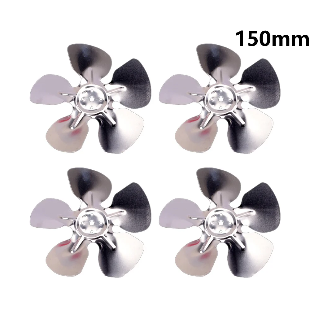 Aluminum Refrigerator Fan Leaf 4pcs for Efficient Airflow in Suction Mount Cooling Applications Diameter Options Listed