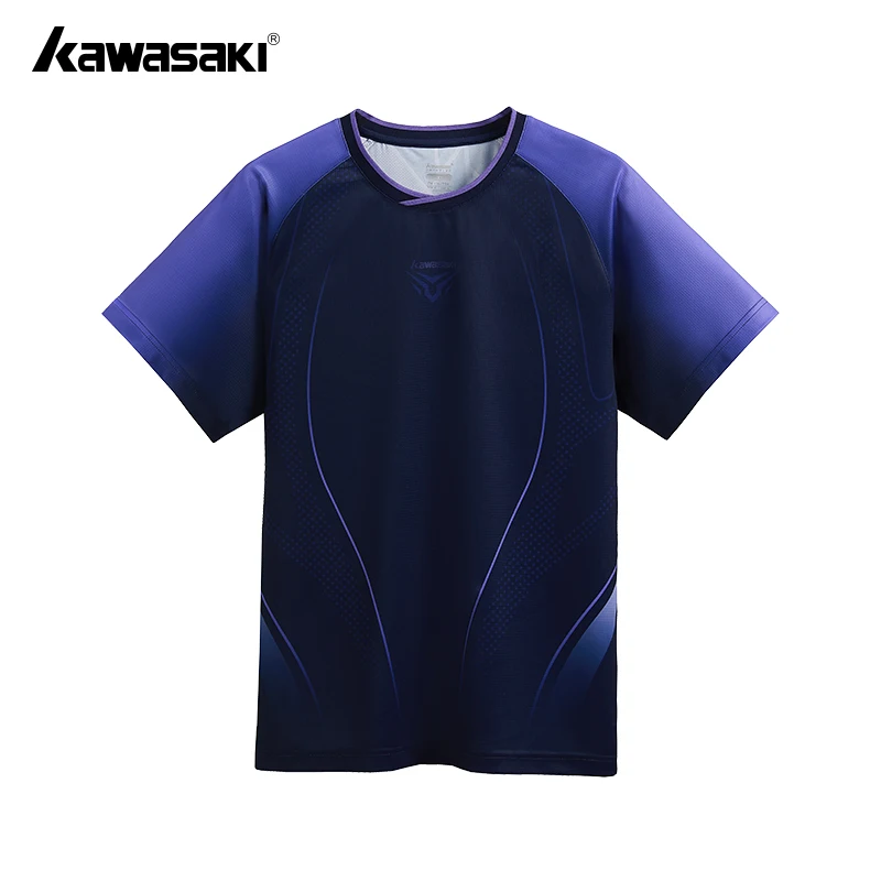 Kawasaki Badminton Clothing Match Series Professional Sports T-shirt Quick-drying Refreshing T shirt Man Woman K1C02-C1042