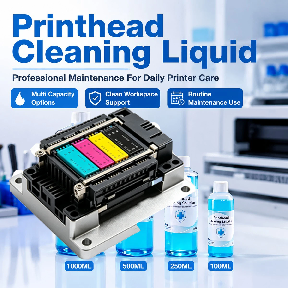 Nozzle Unclog Cleaning Liquid DTF DTG Print Head Cleaner Fluid For Epson Canon HP Brother Inkjet Printer Printhead Care Solution