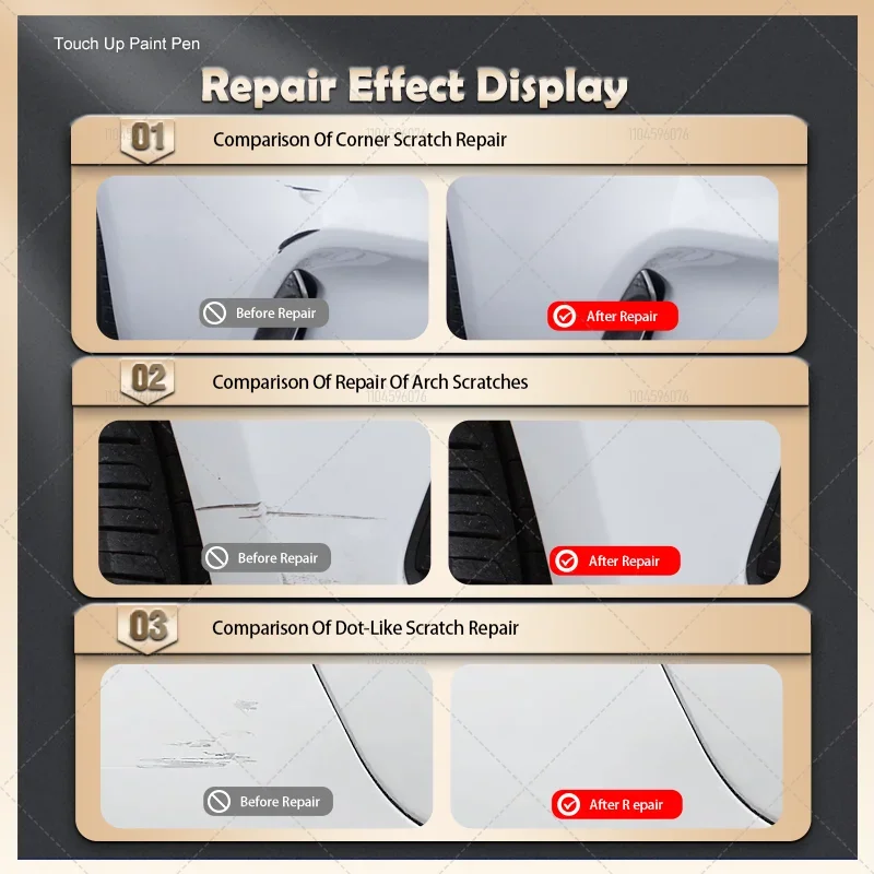 قلم إصلاح طلاء السيارات لـ 2000-2025 فورد مونديو ملحقات إصلاح الخدش 4 قطعة أسود UM JAYC أبيض 5BWG VJ رمادي أحمر RR #6
