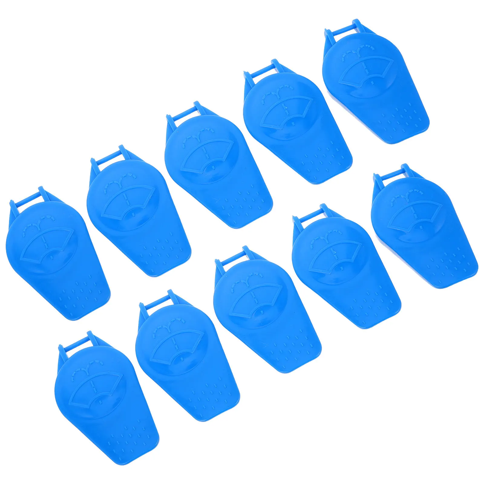 

10pcs Car Water Tank Replacement Washer Fluid Cap For Radiator Reservoir Cap With Transparent Design - Windshield Washer